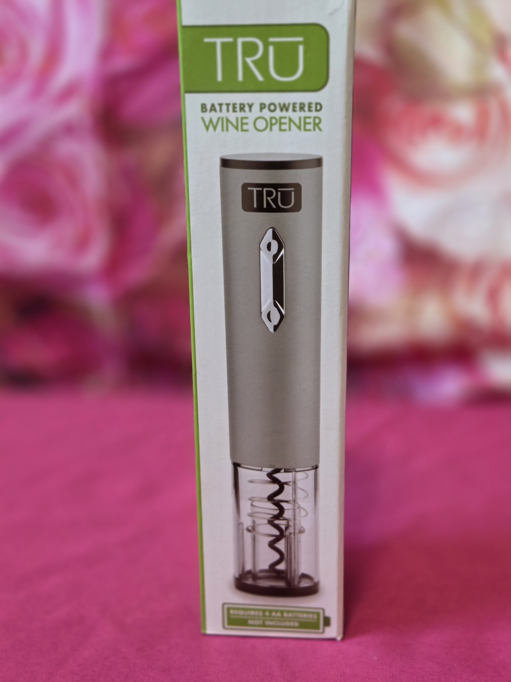 Silver Battery Powered Wine Opener